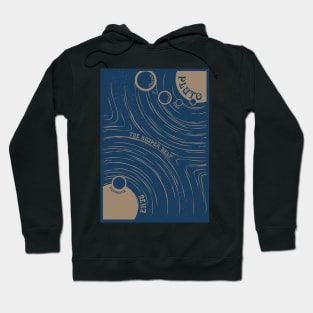 Pluto,Eris & the Kuiper Belt - Art Nouveau Space Travel Poster Hoodie